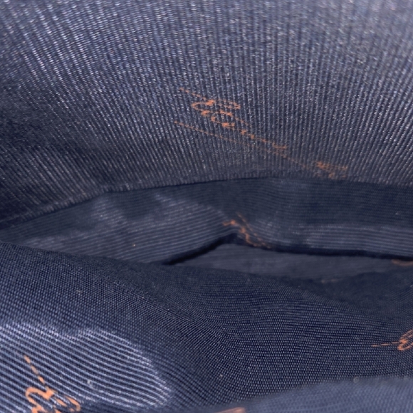 Vintage Etienne Aigner Navy Blue Leather Handcrafted Shoulder Bag - Picture 13 of 16